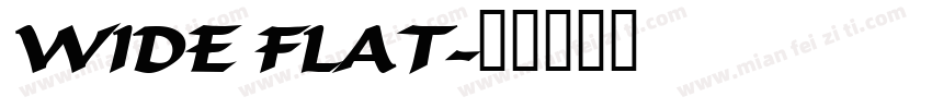 WIDE FLAT字体转换